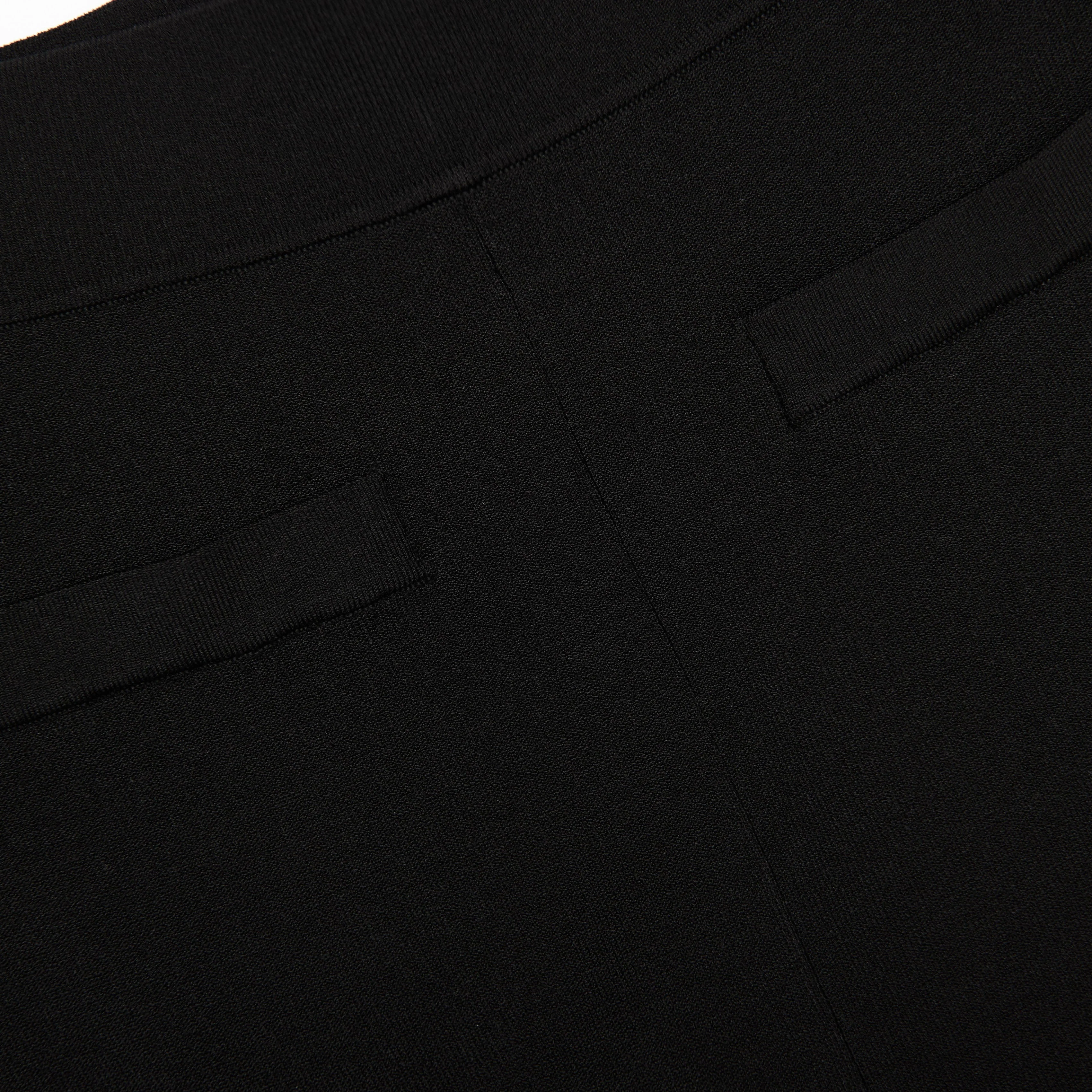 Black Belted Knit Leggings - Image 5