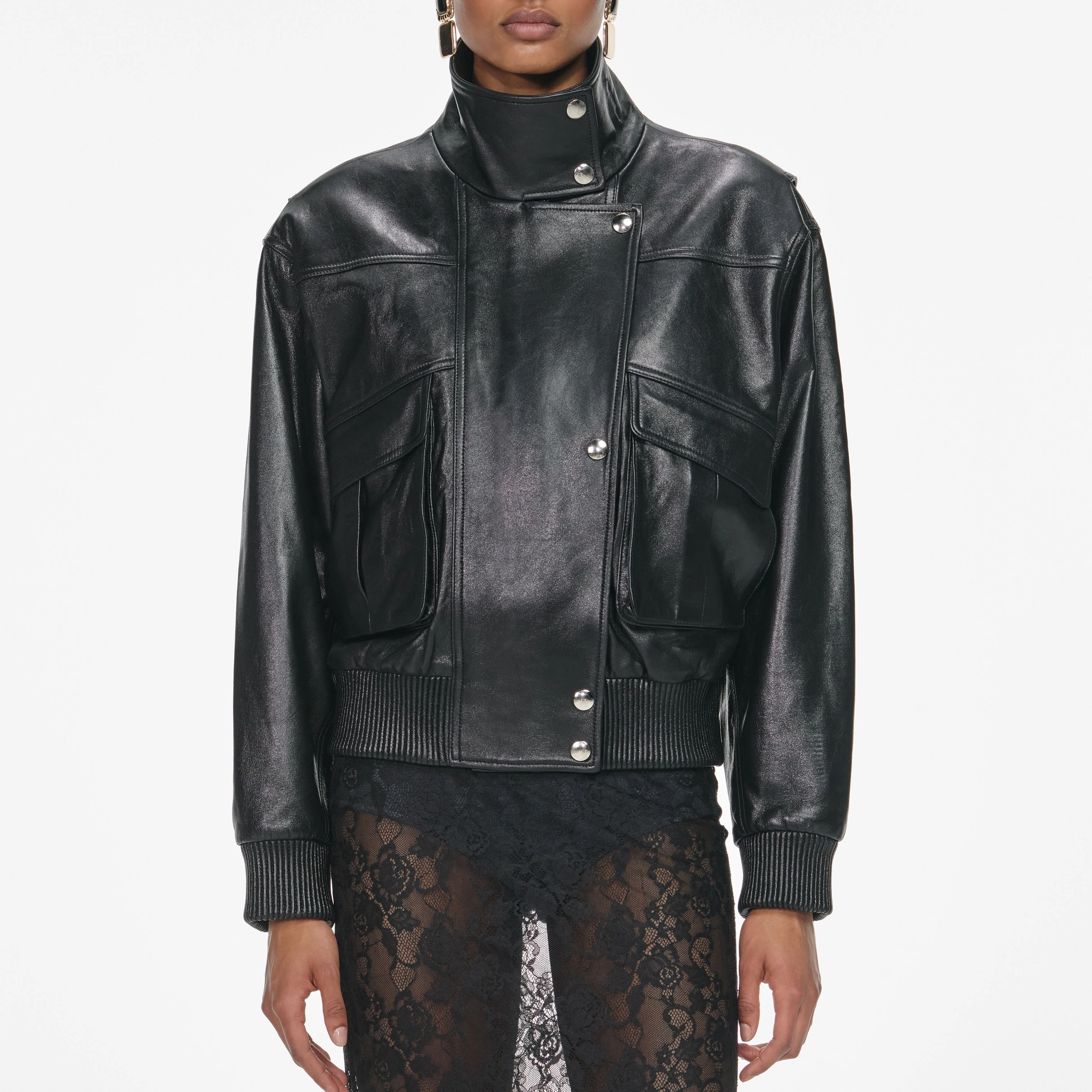 Black Leather Jacket - Image 5