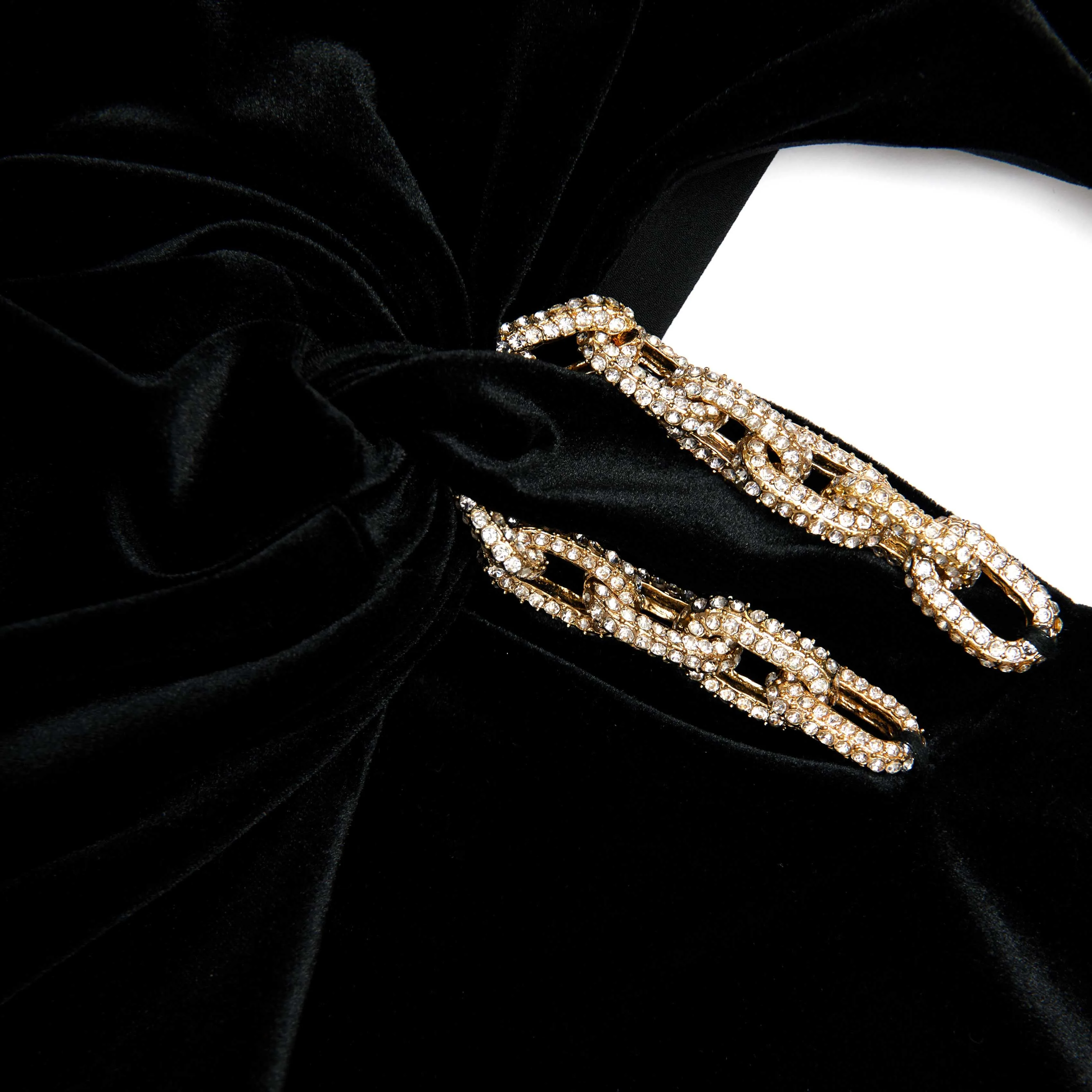 Black Velvet Embellished Maxi Dress - Image 5