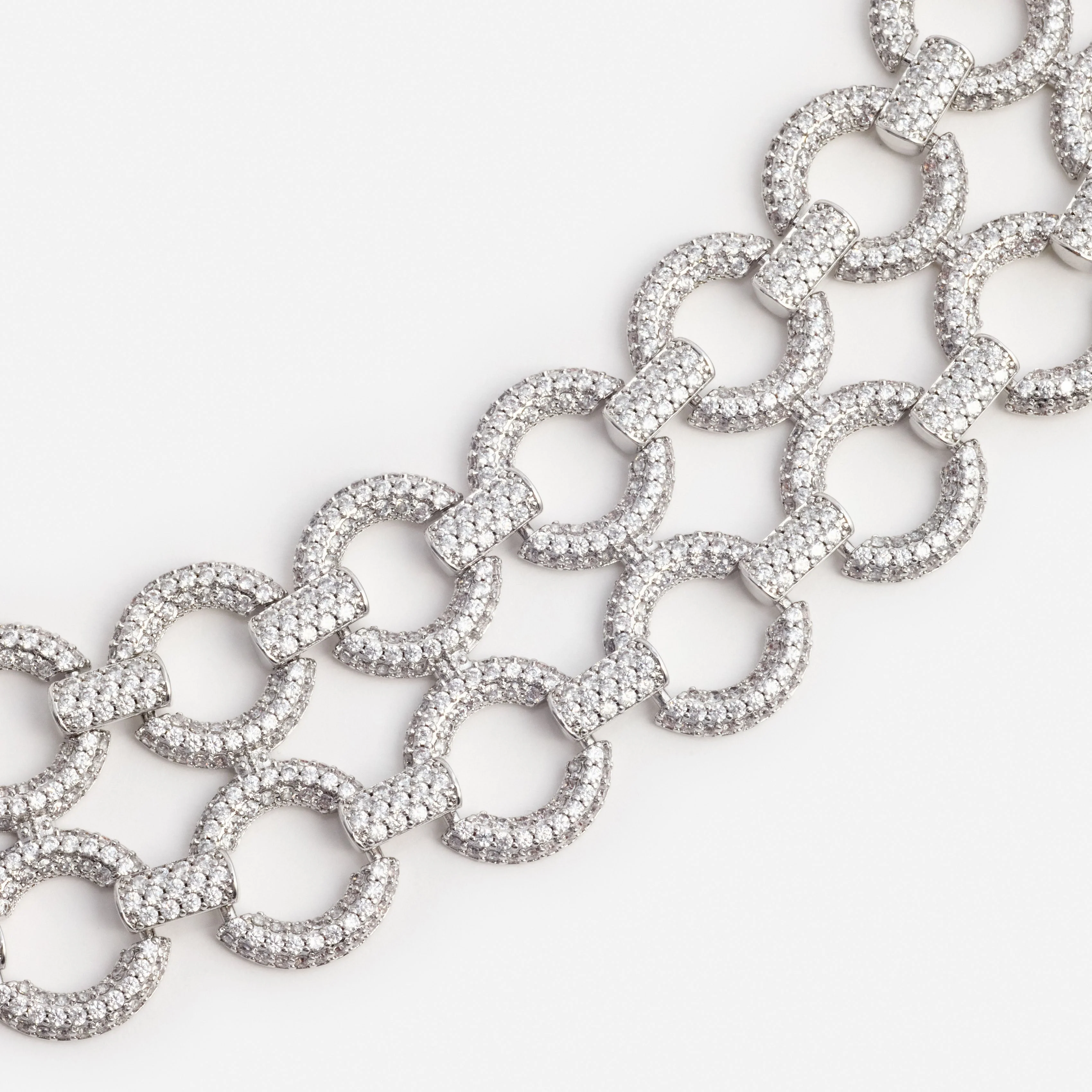 Double Crystal Link Bracelet - Image 3