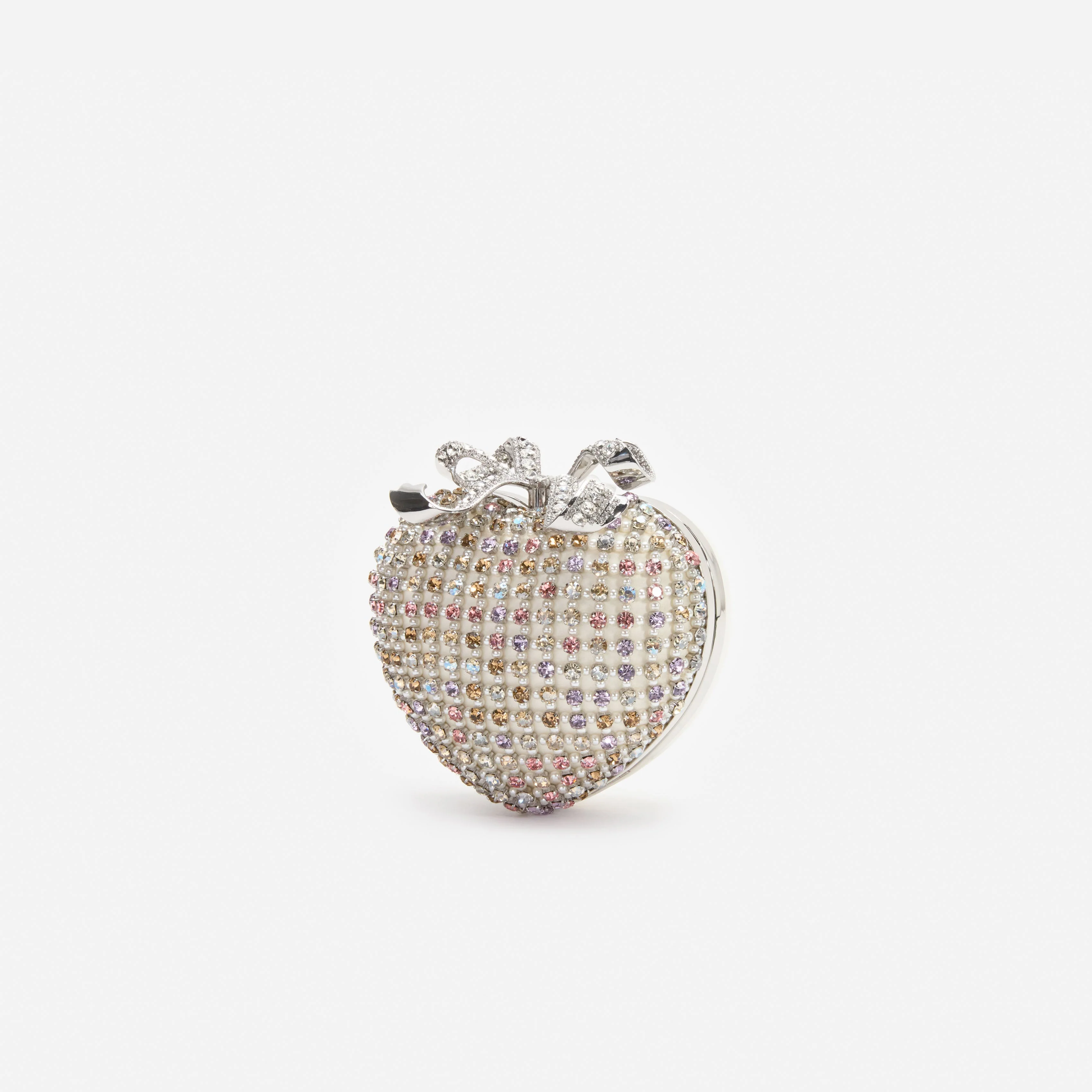 Multi Crystal Heart Clutch Bag - Image 2