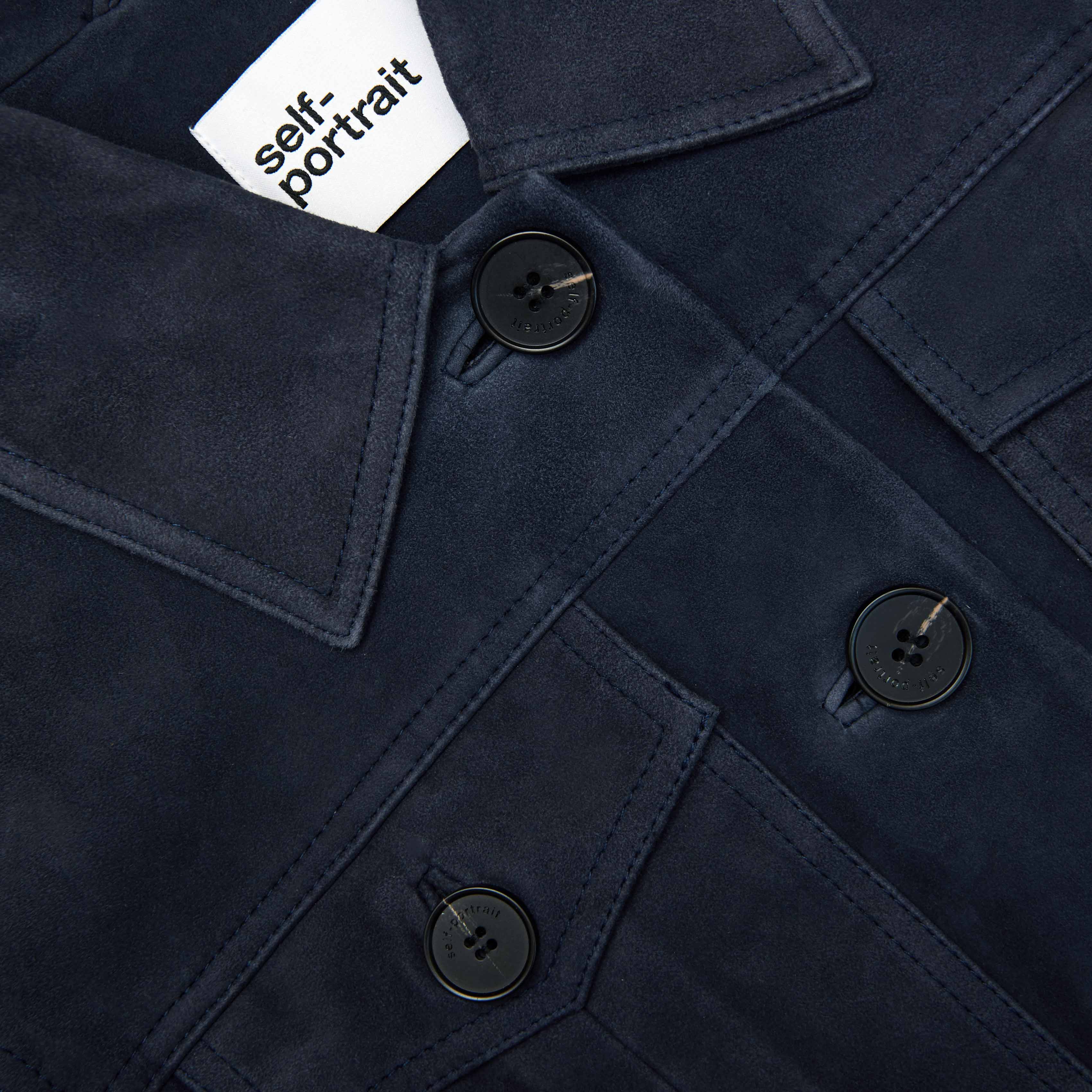 Navy Suede Jacket - Image 5