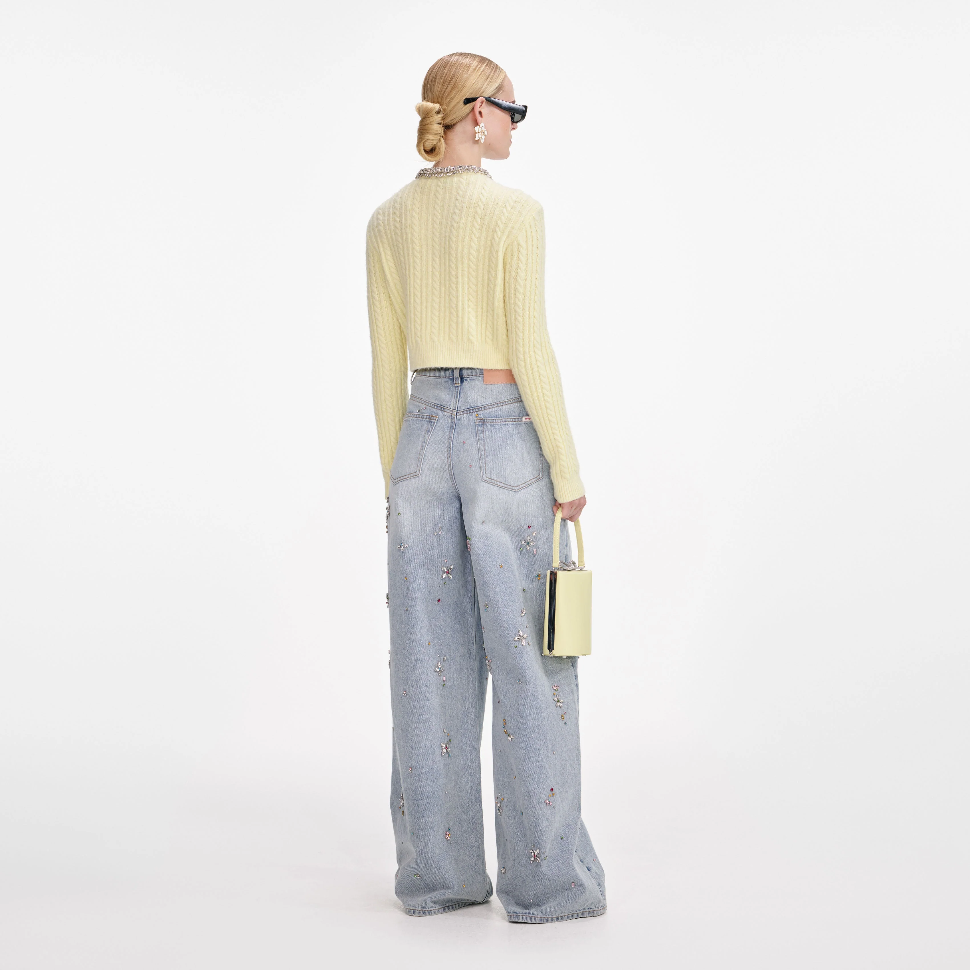 Yellow Alpaca Cardigan - Image 3