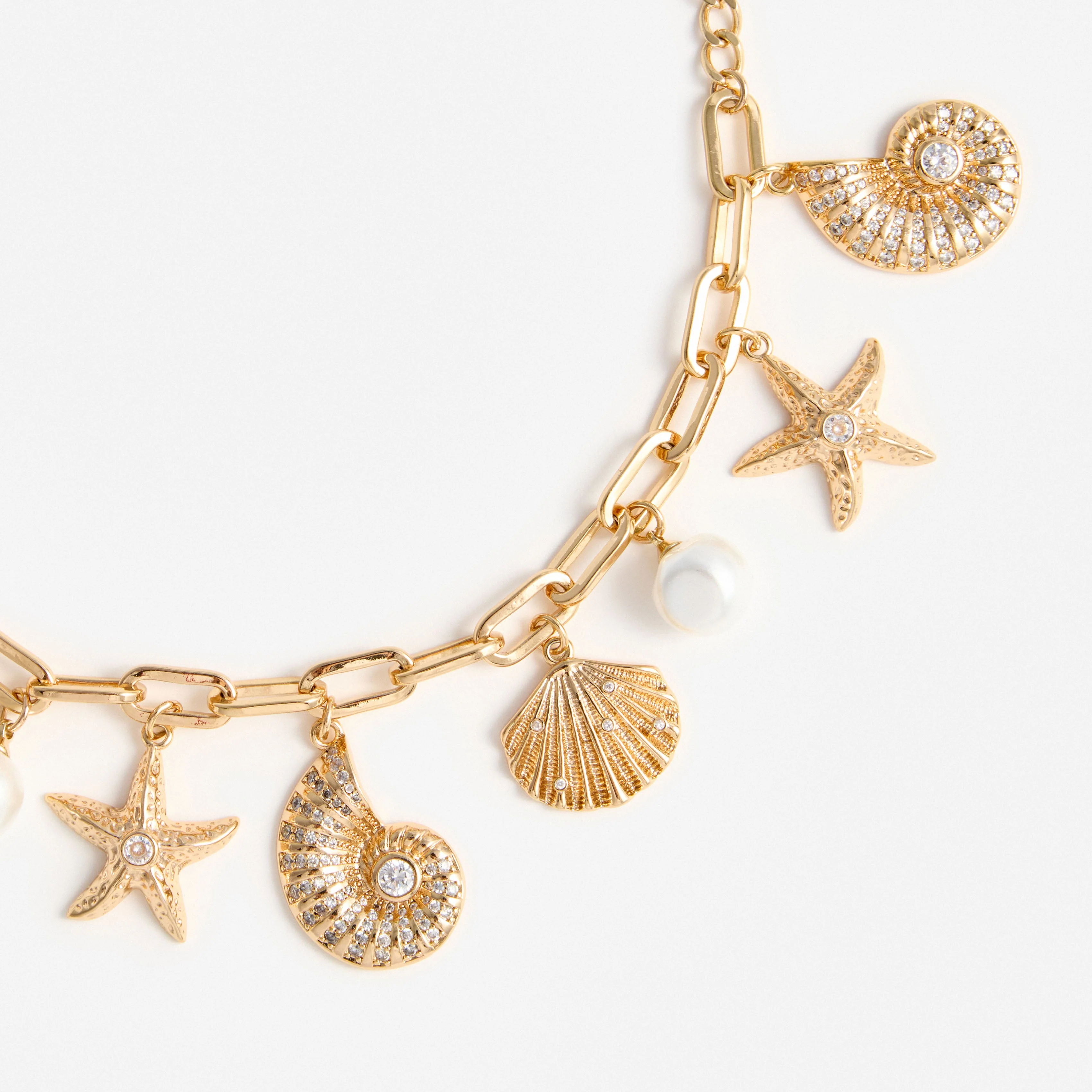 Gold Multi Charm Bracelet - Image 3
