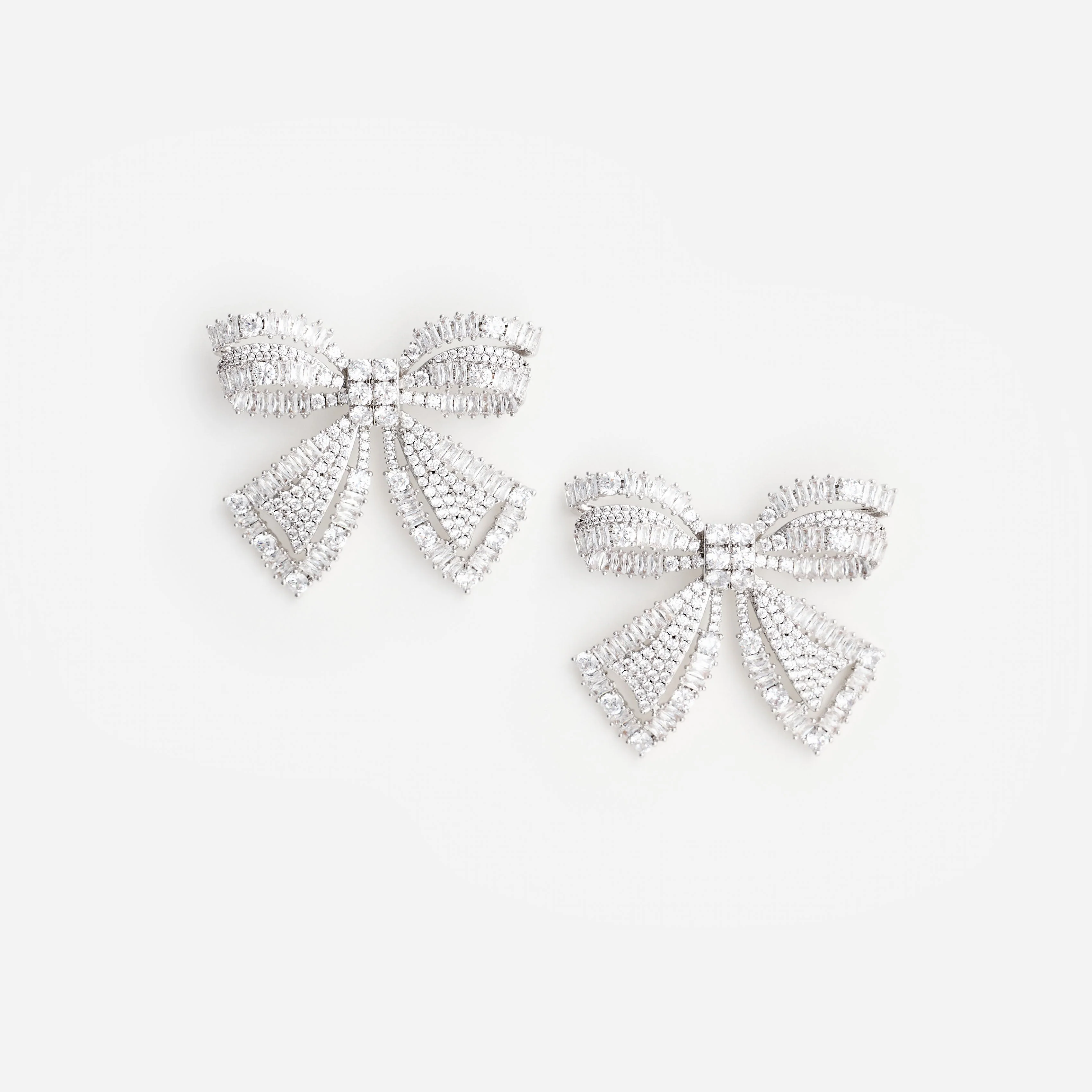 Crystal Bow Earrings