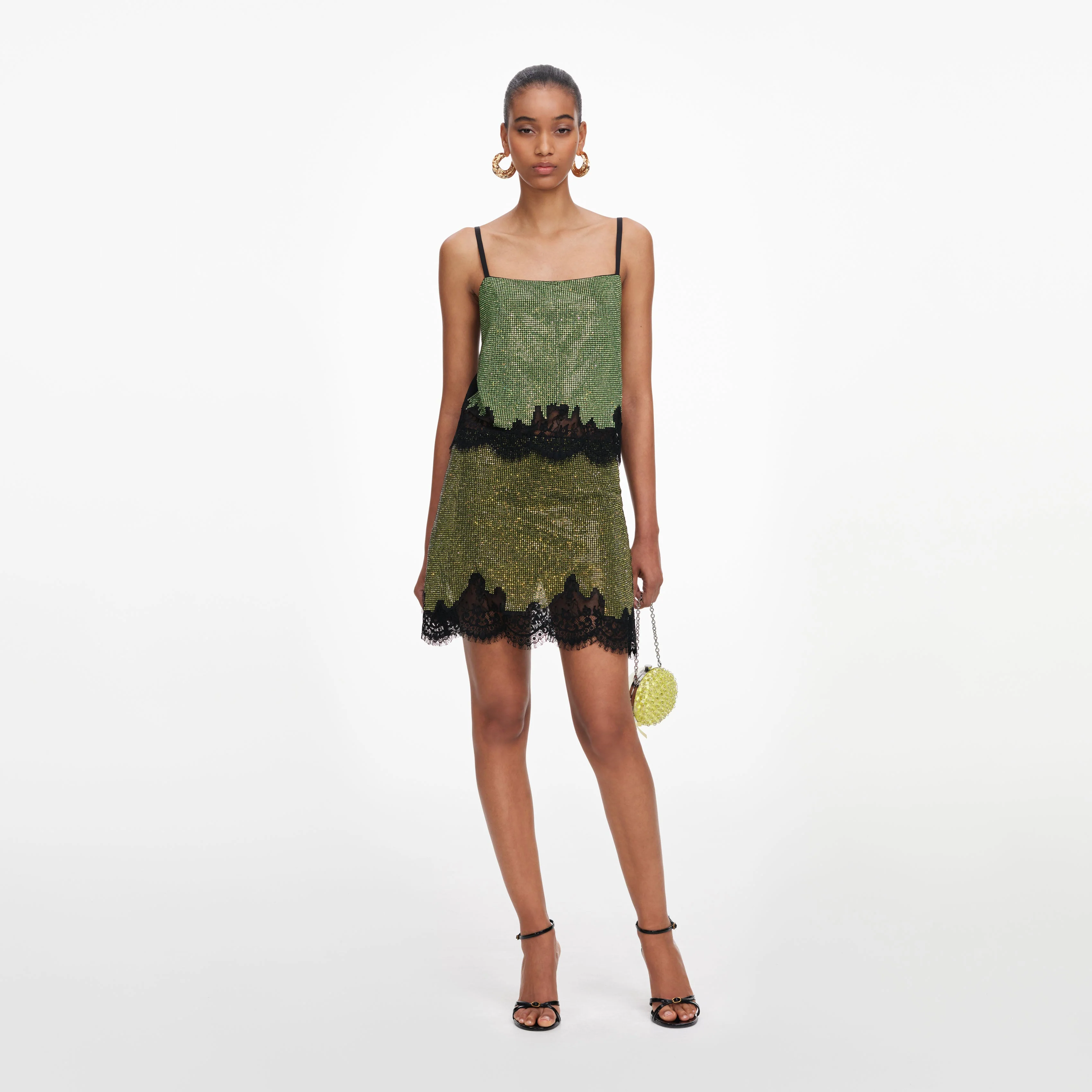 Green Crystal Chainmail Top