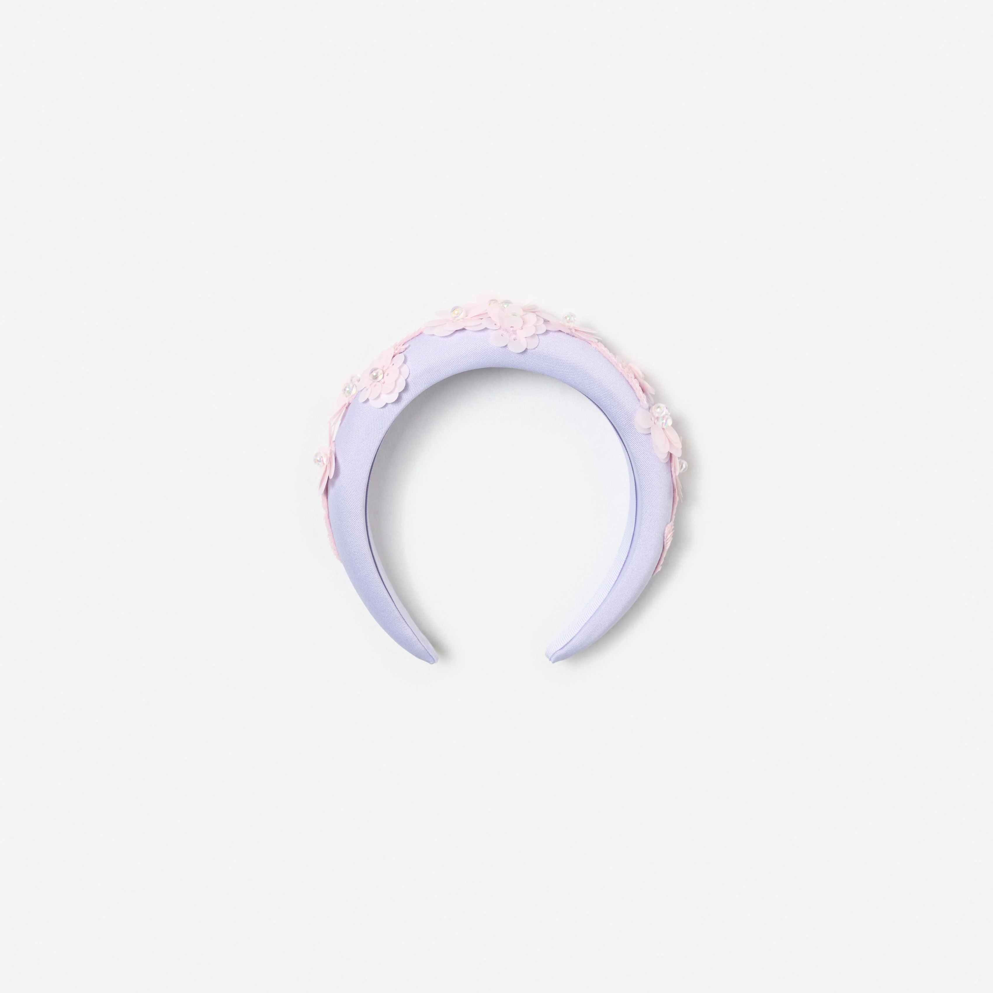 Lilac Flower Sequin Headband - Image 2