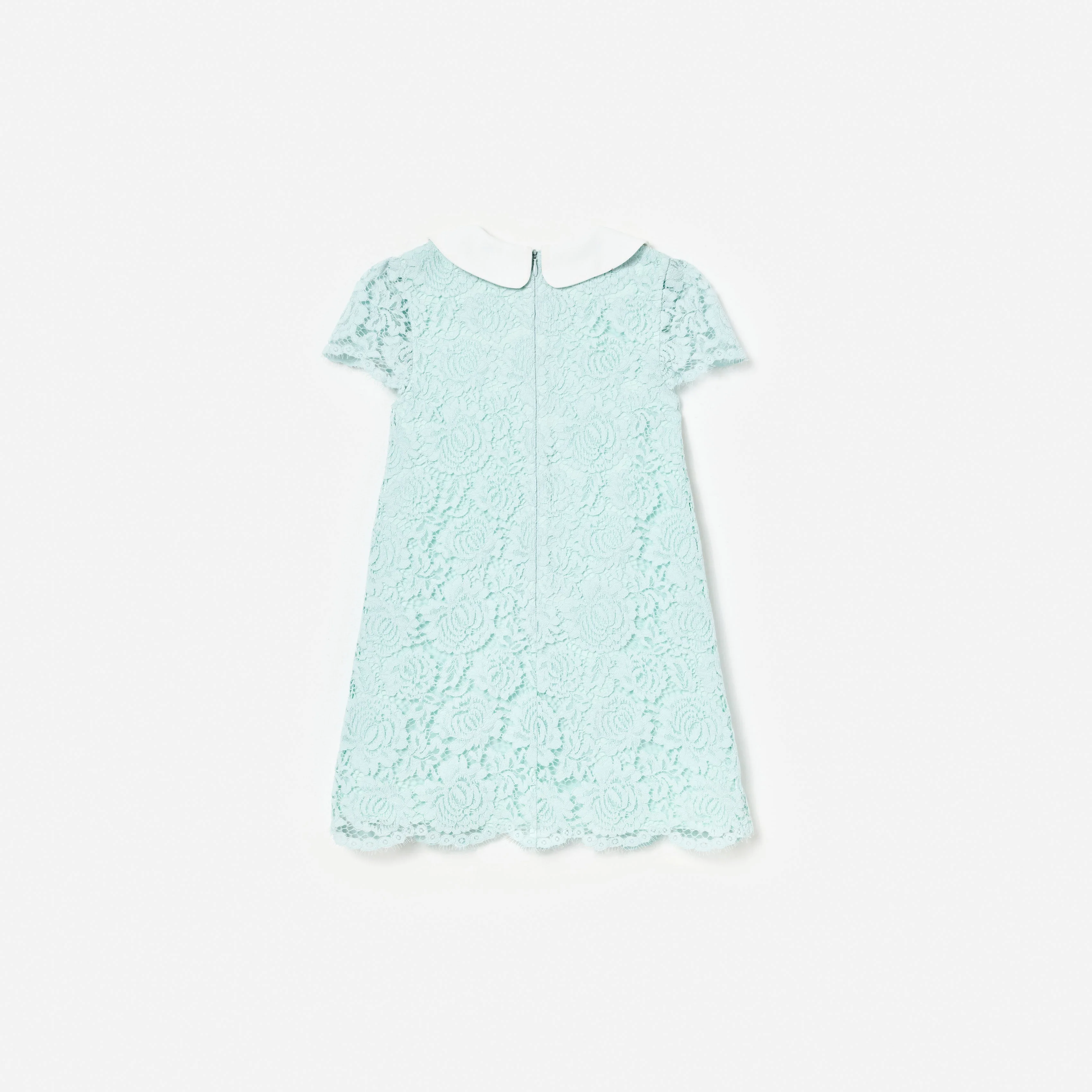 Mint Lace Collared Dress - Image 2