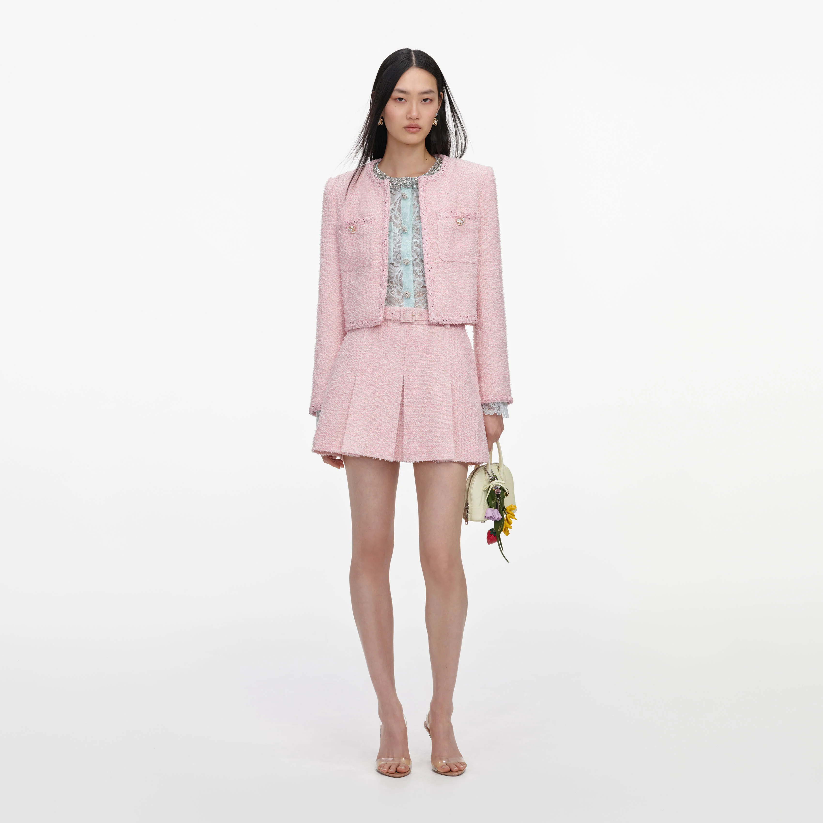 Pink Boucle Jacket