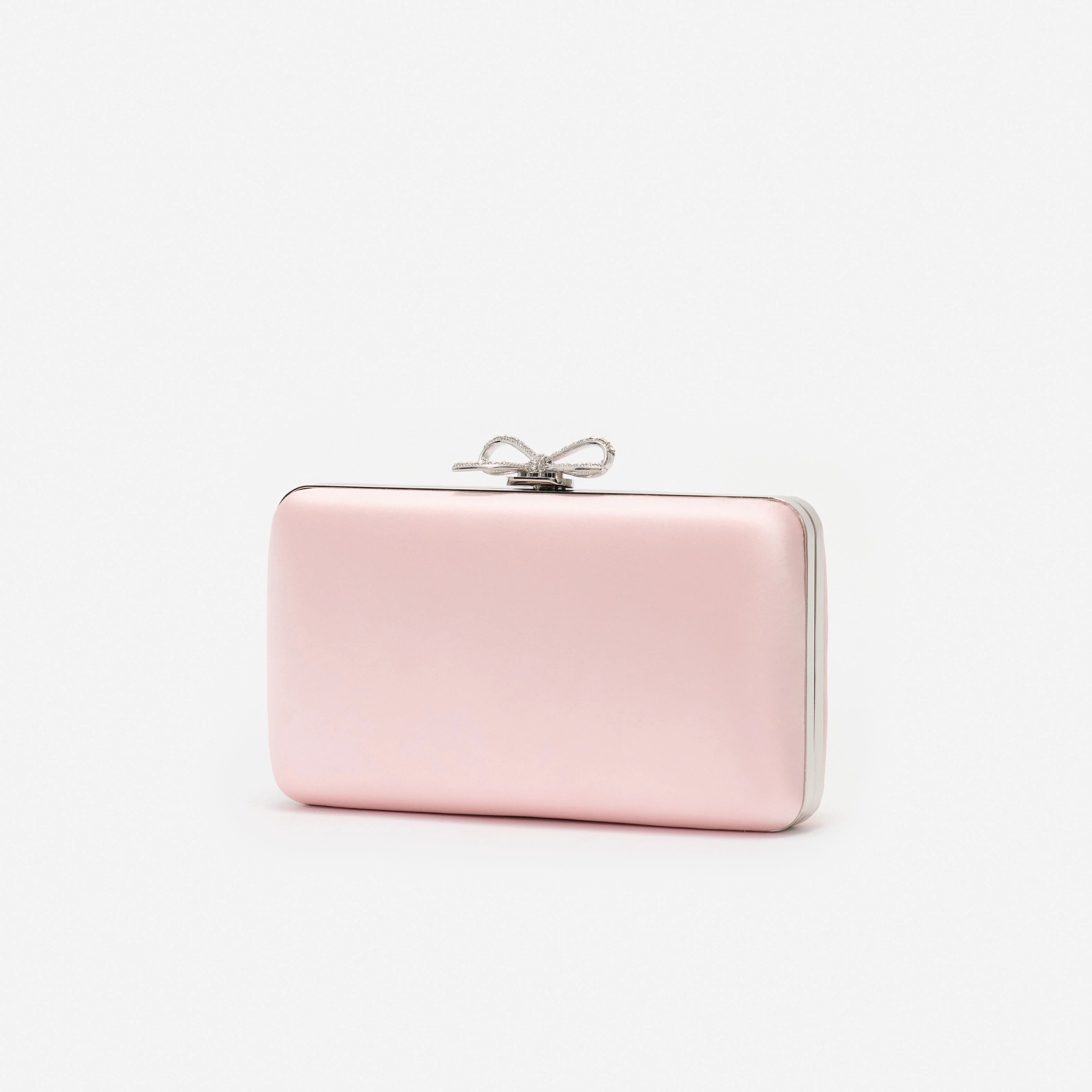 Pink Satin Clutch Bag - Image 2