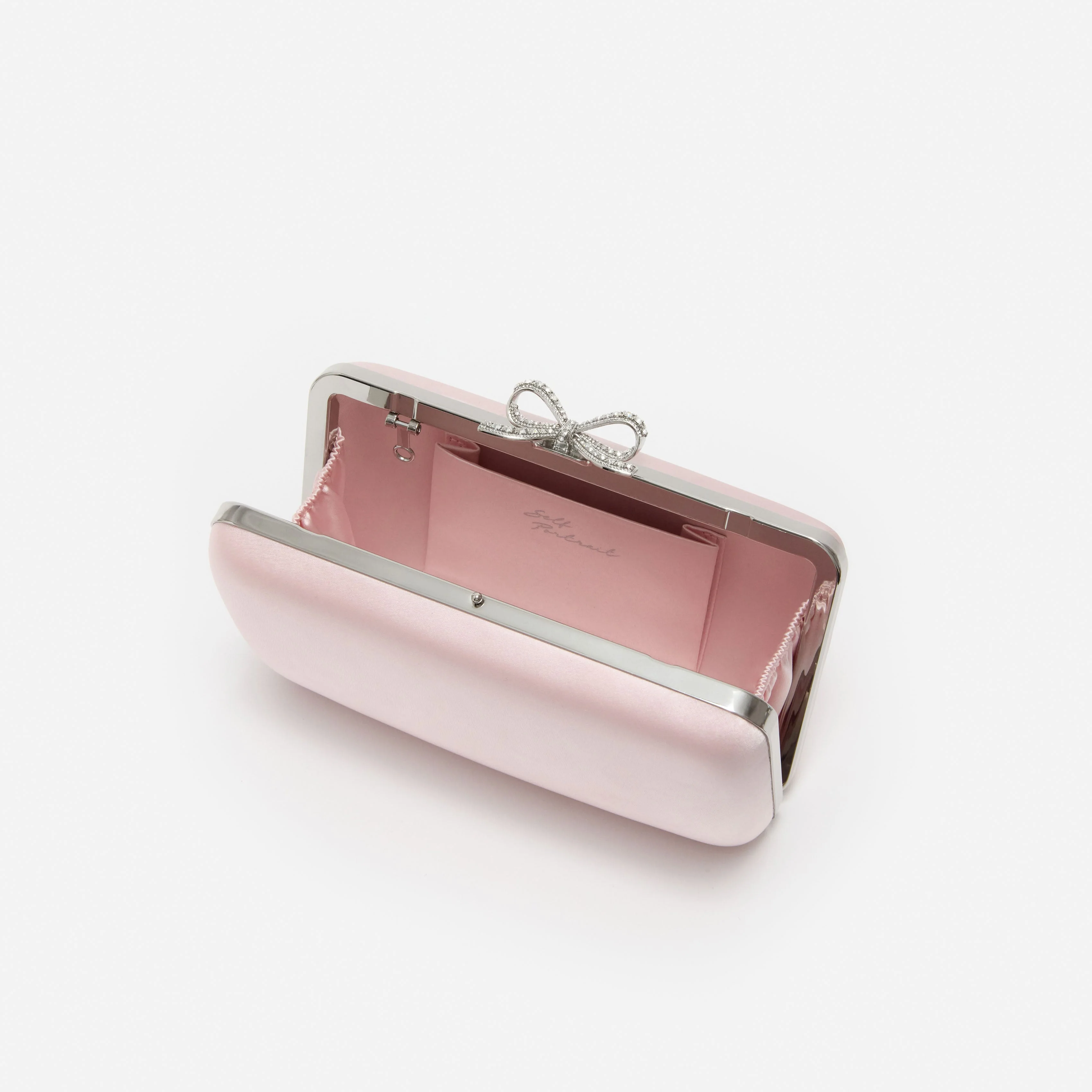 Pink Satin Clutch Bag - Image 5