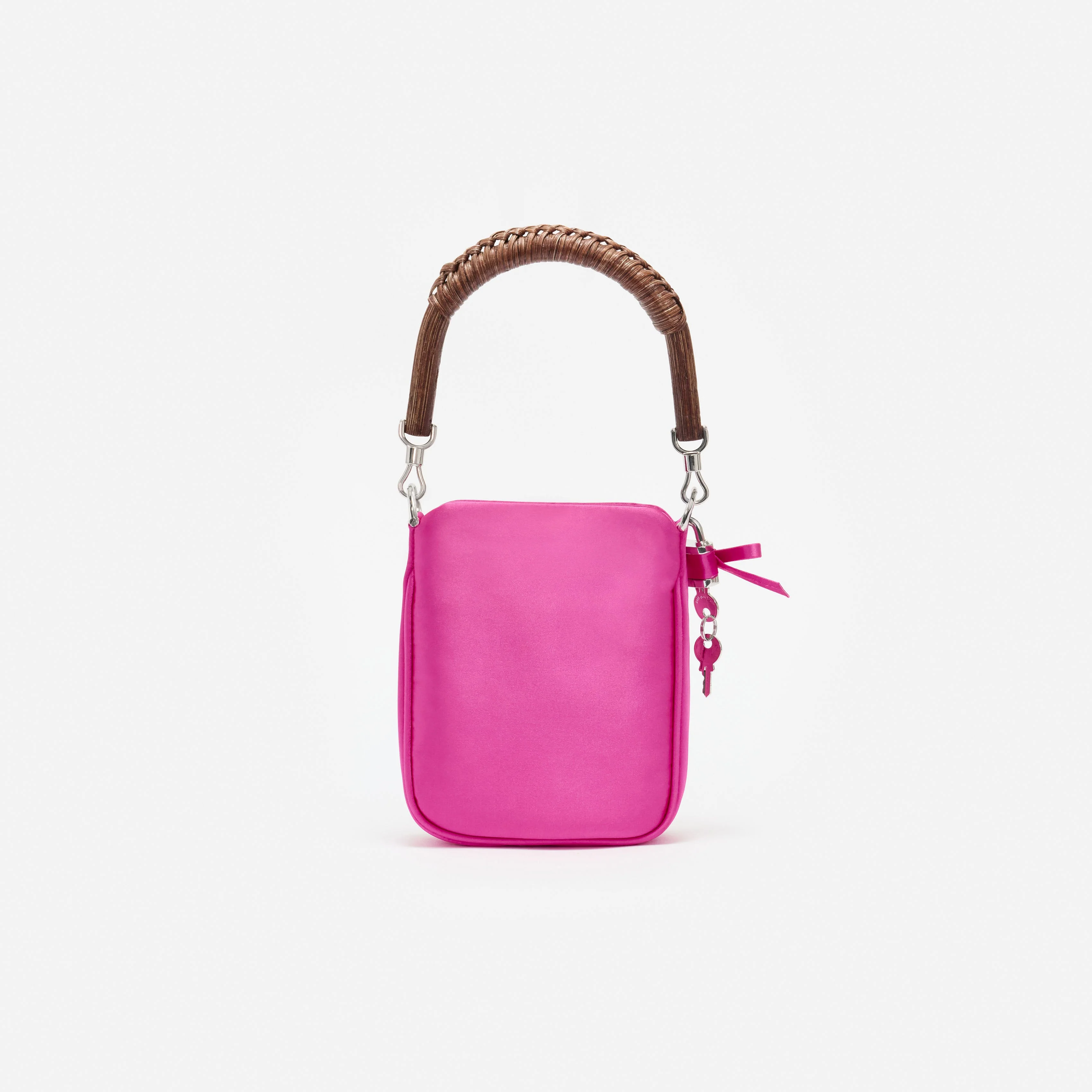 Pink Satin Mini Tote Bag - Image 3
