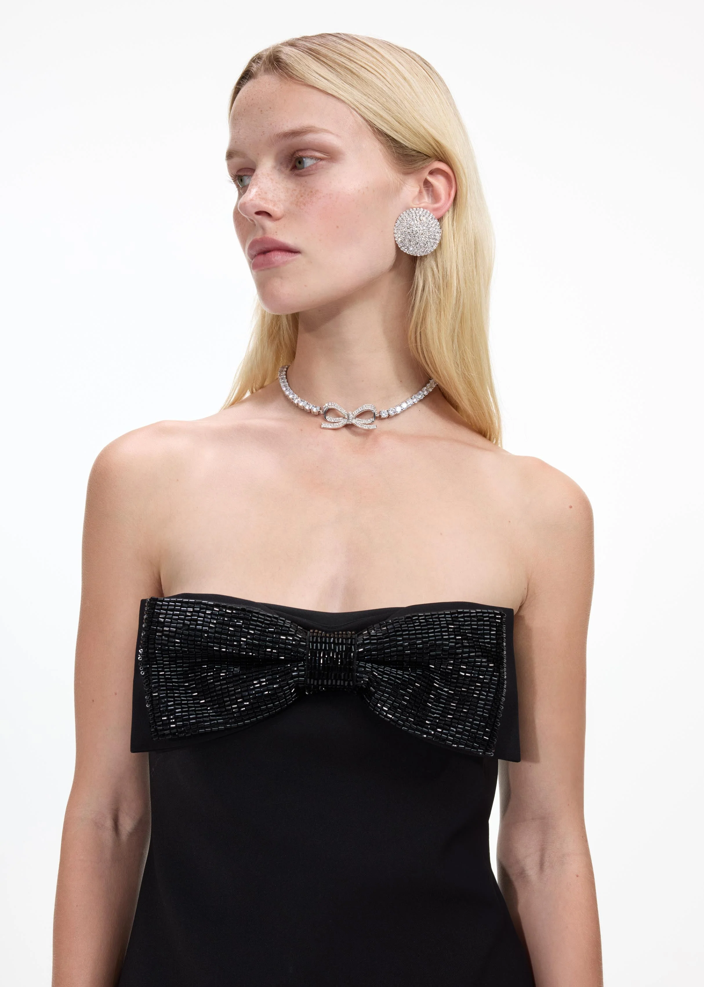 Diamante Bow Tennis Choker - Image 4
