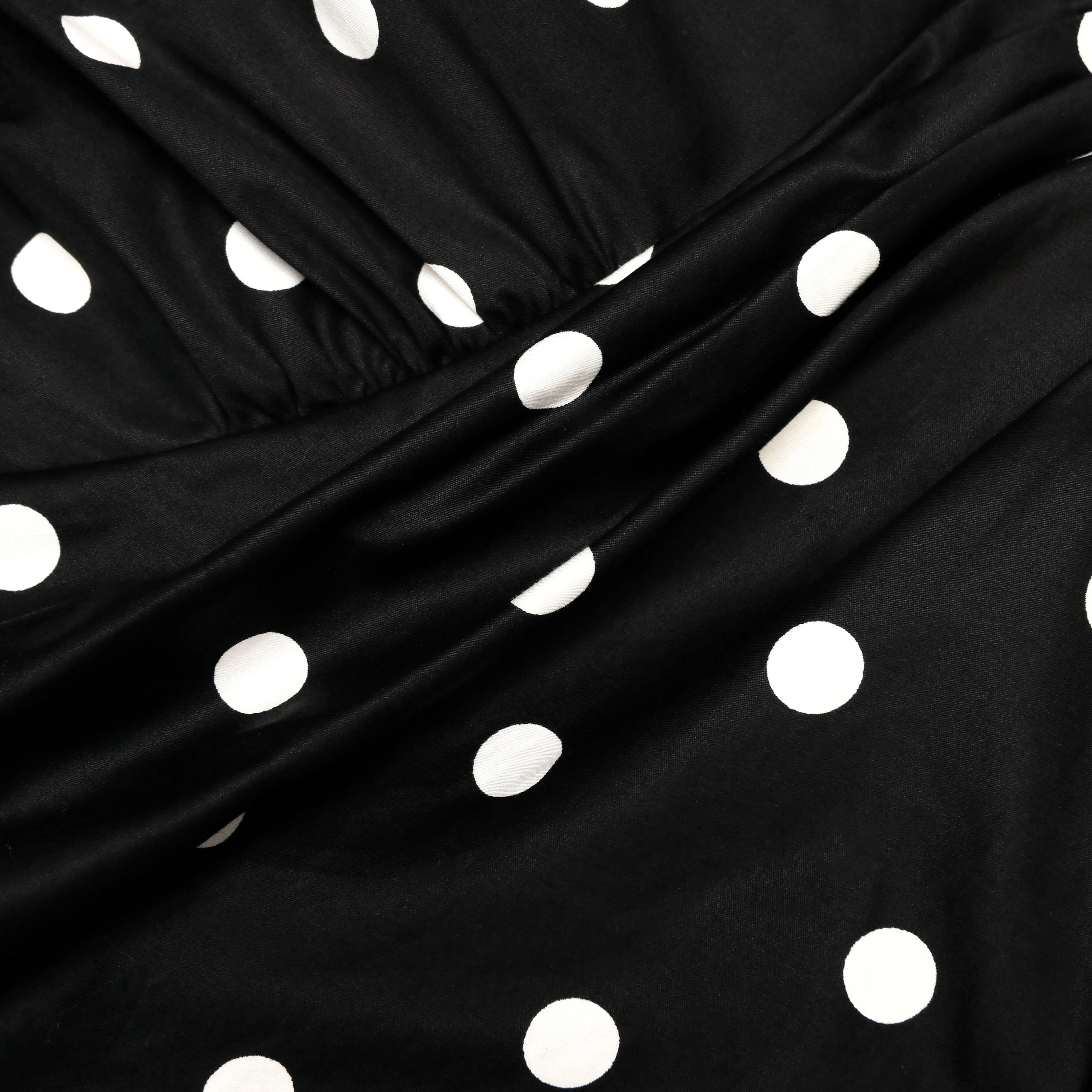 Black Cotton Midi Dress - Image 5