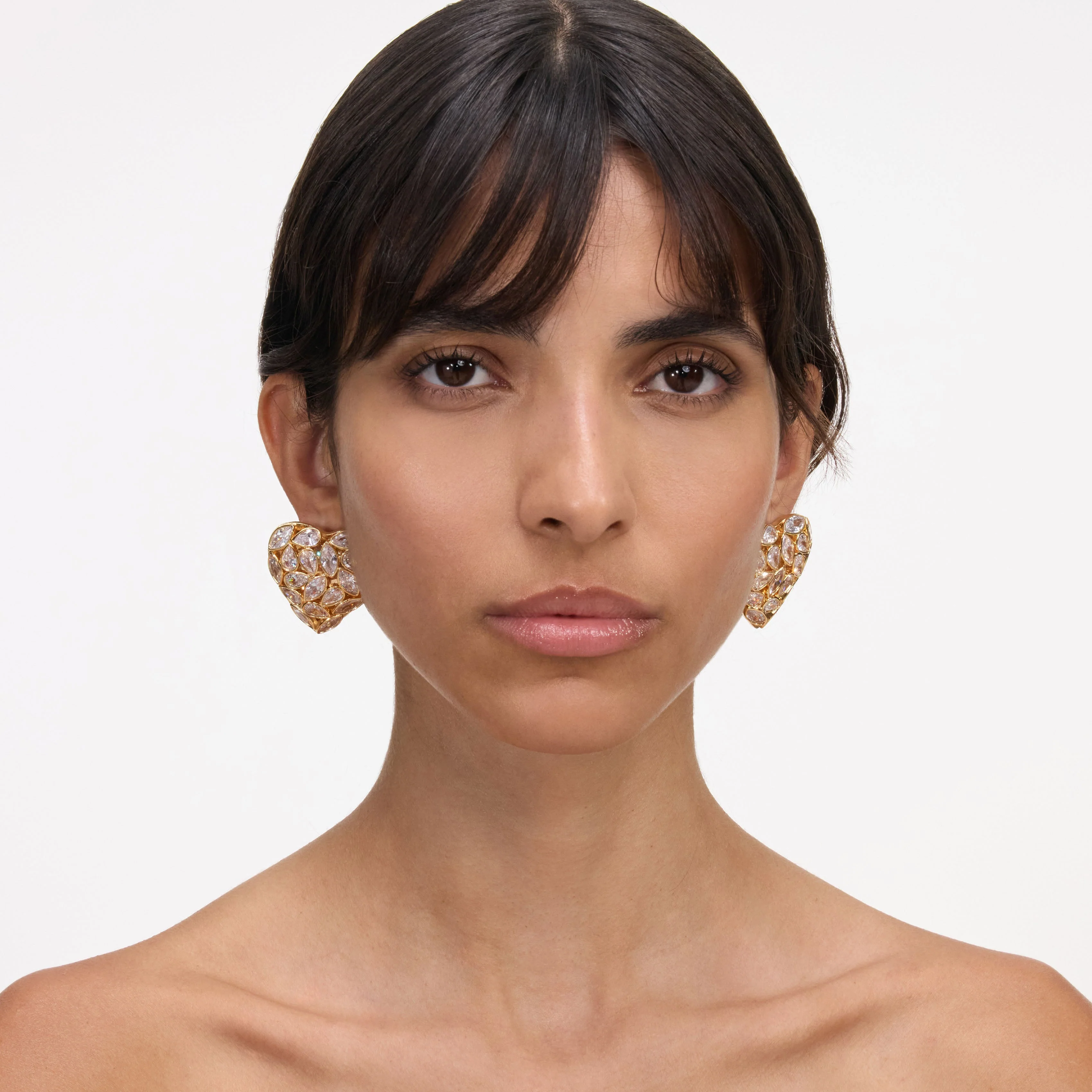 Embellished Heart Earrings - Image 4