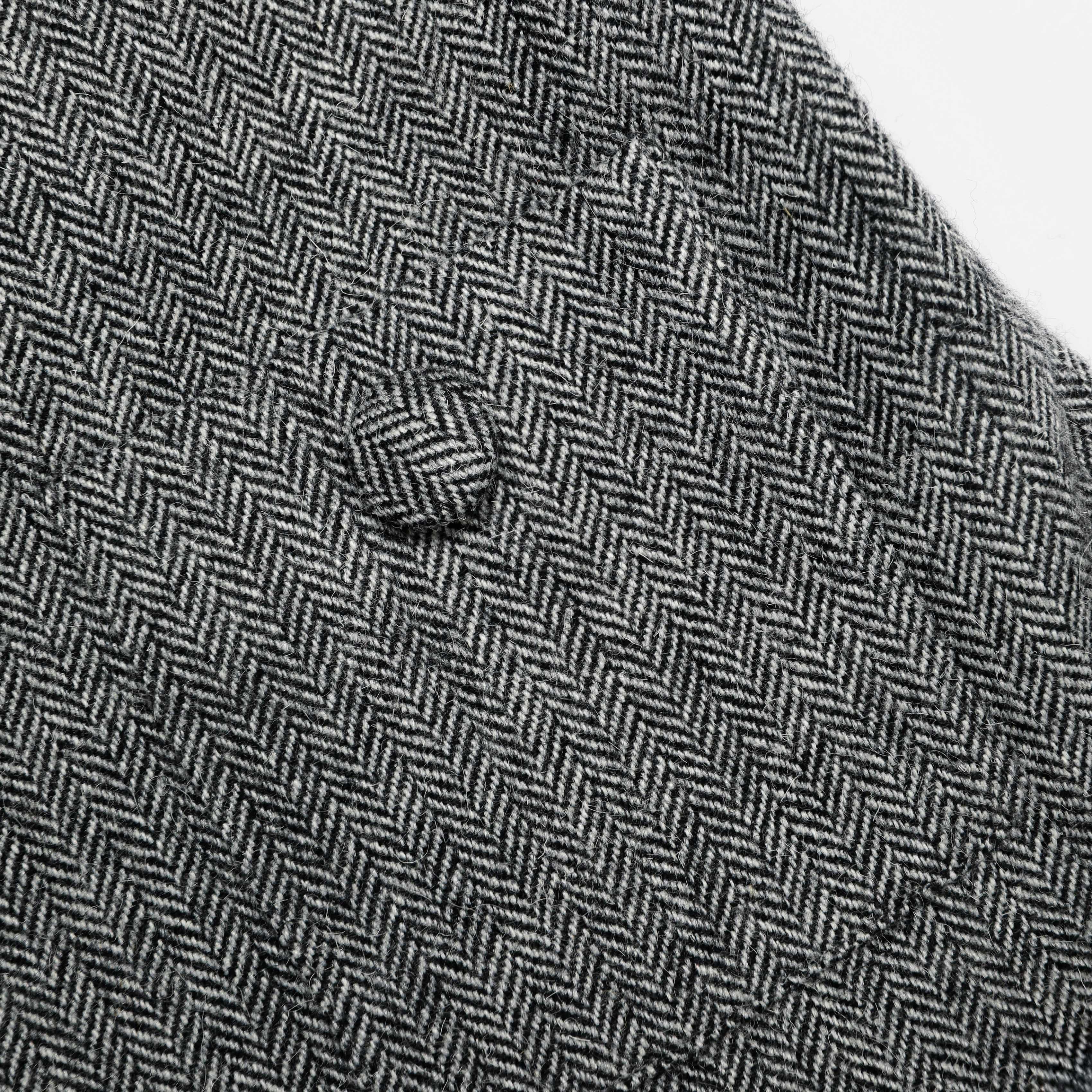 Grey Herringbone Flared Mini Dress - Image 5