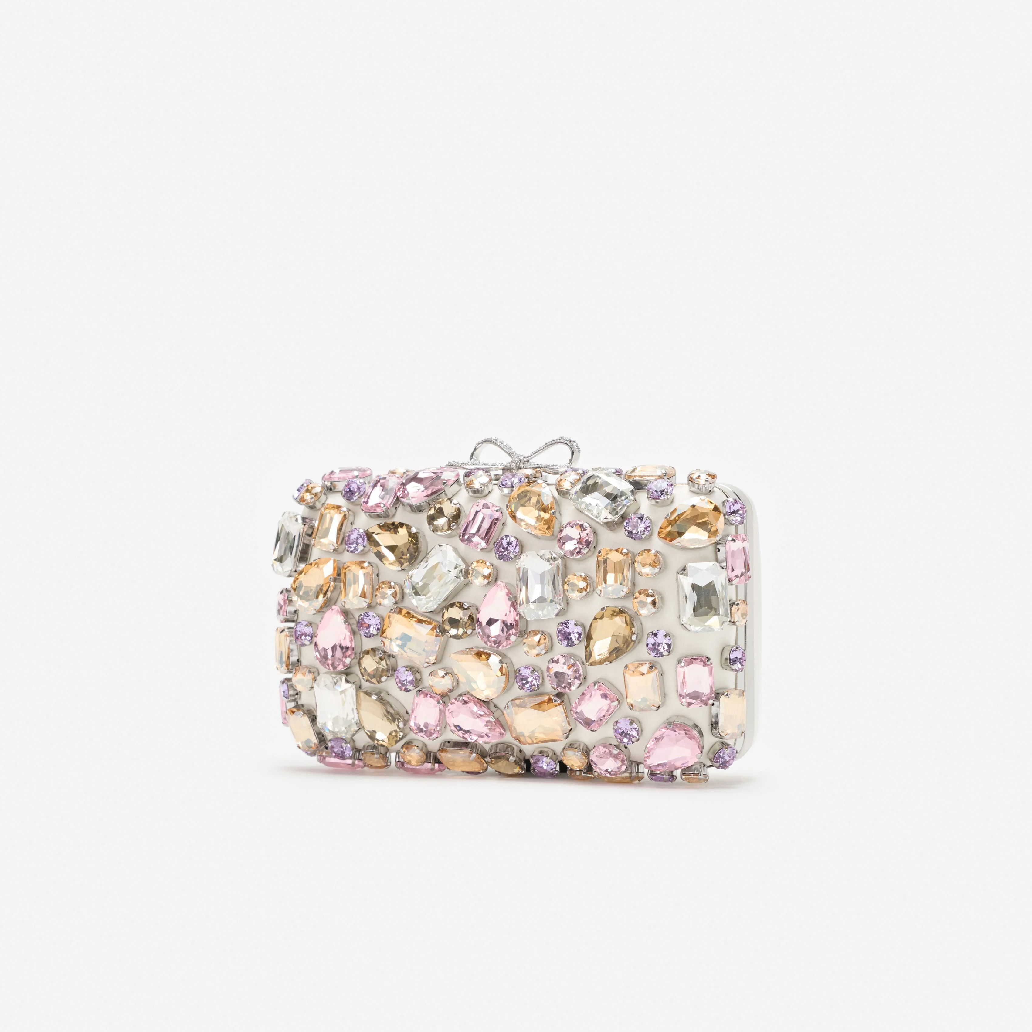 Multi Crystal Embellished Clutch Bag - Image 2