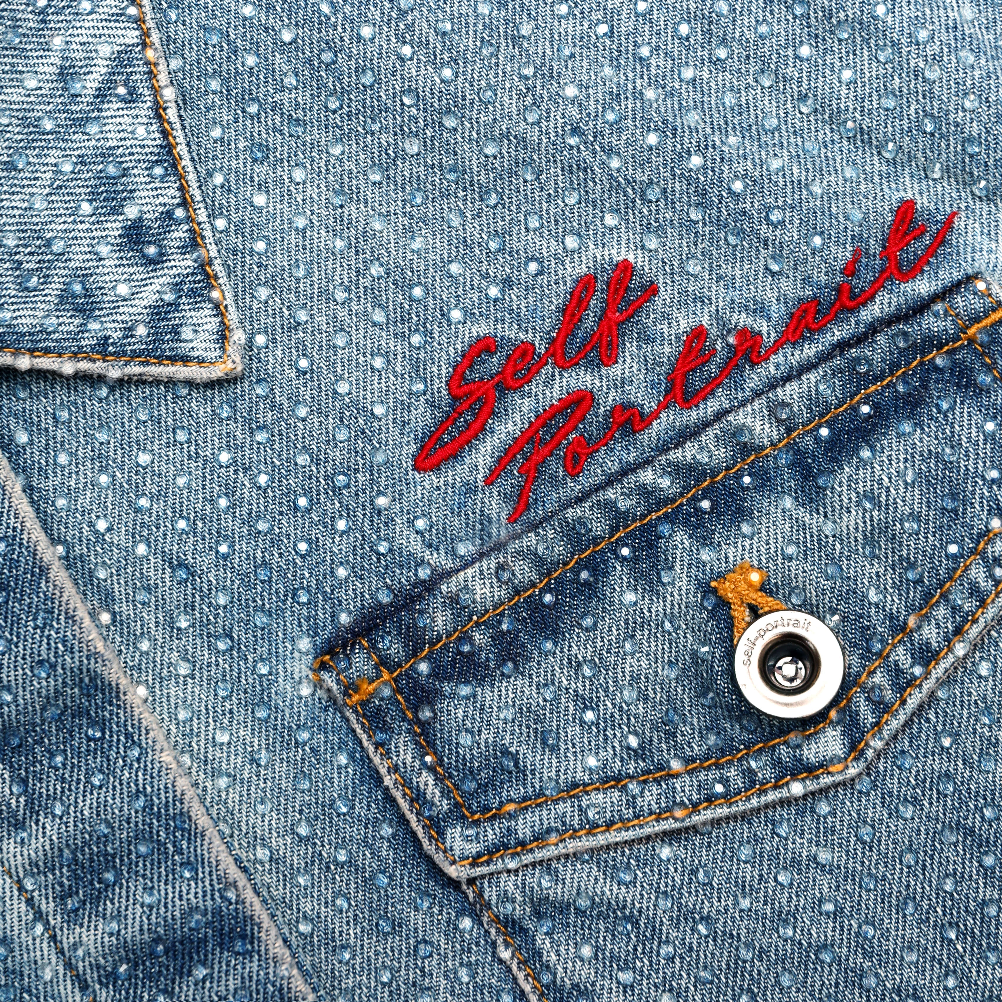 Rhinestone Denim Shirt - Image 5