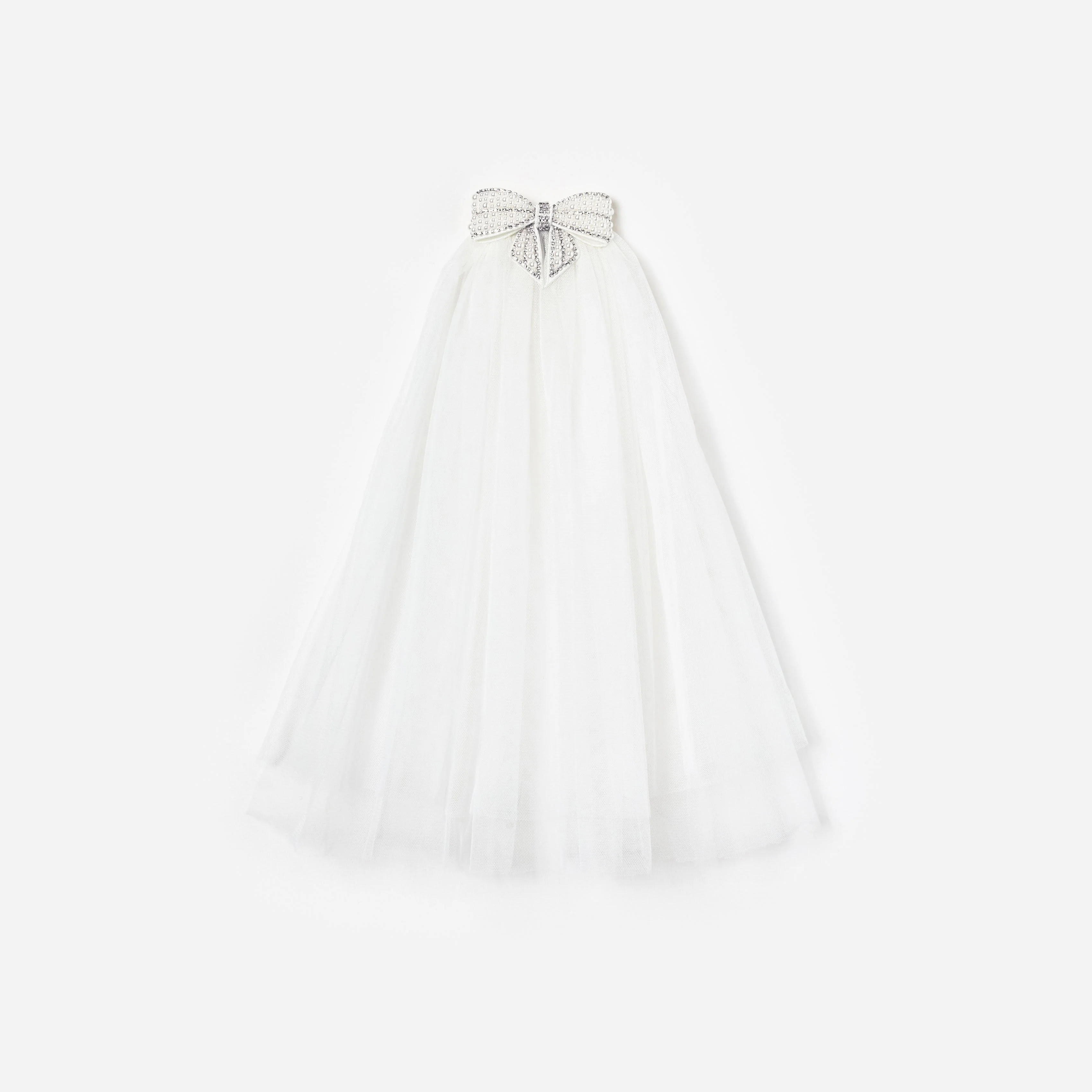 Embellished Bow Veil
