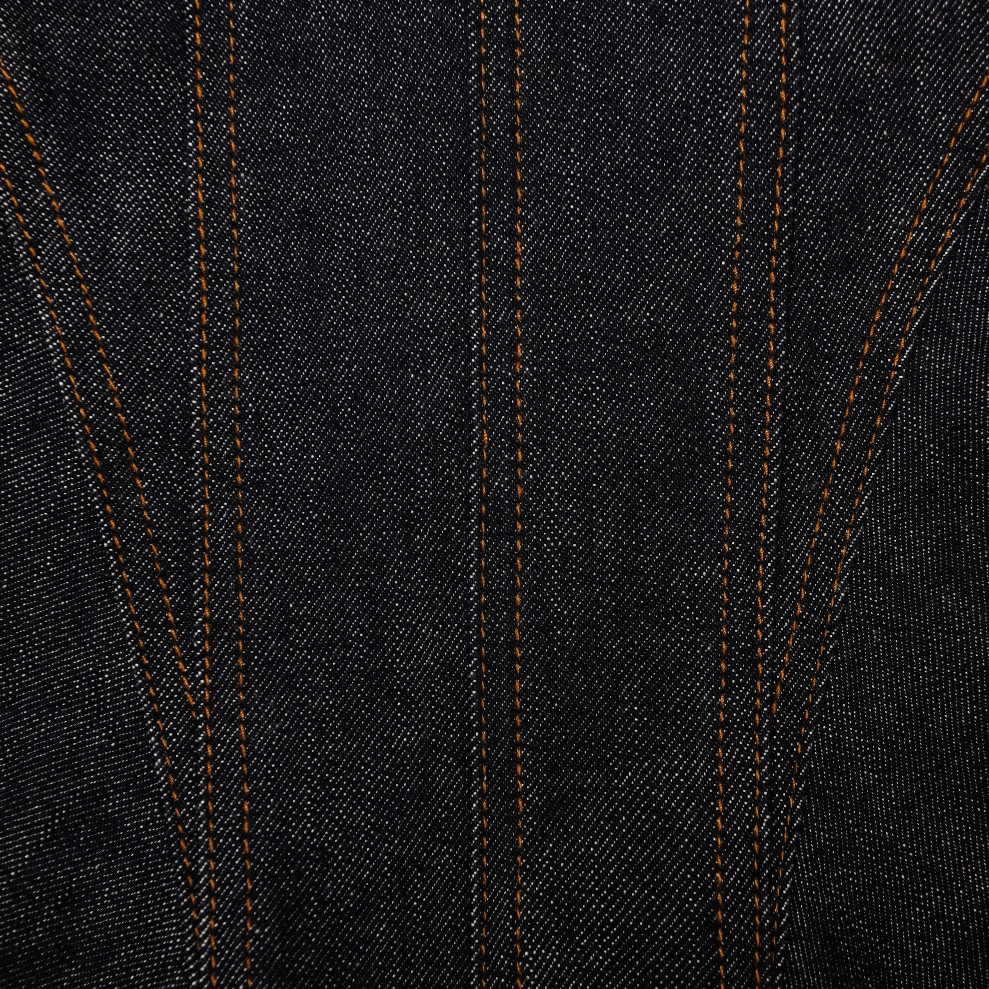 Indigo Denim Bow Mini Dress - Image 5