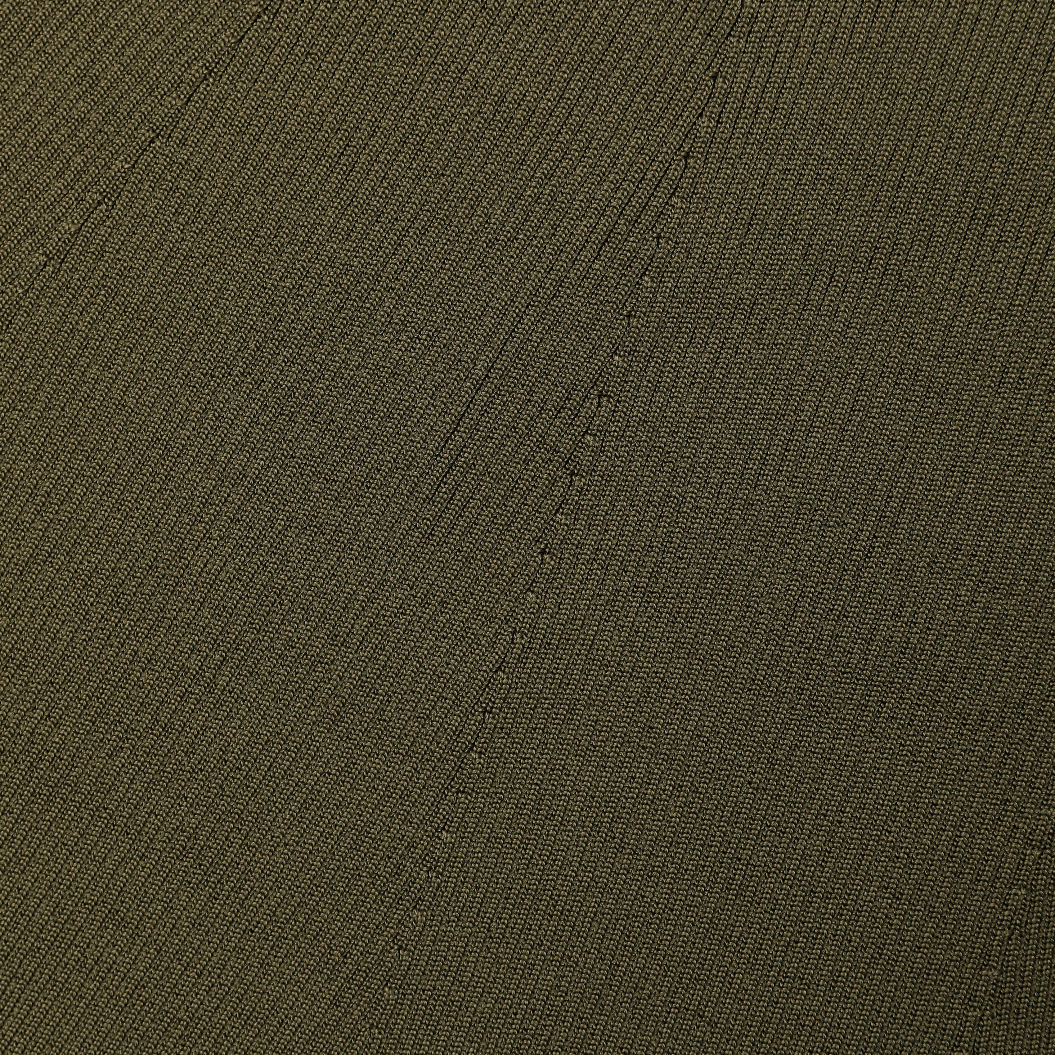 Khaki Knit Midi Skirt - Image 5