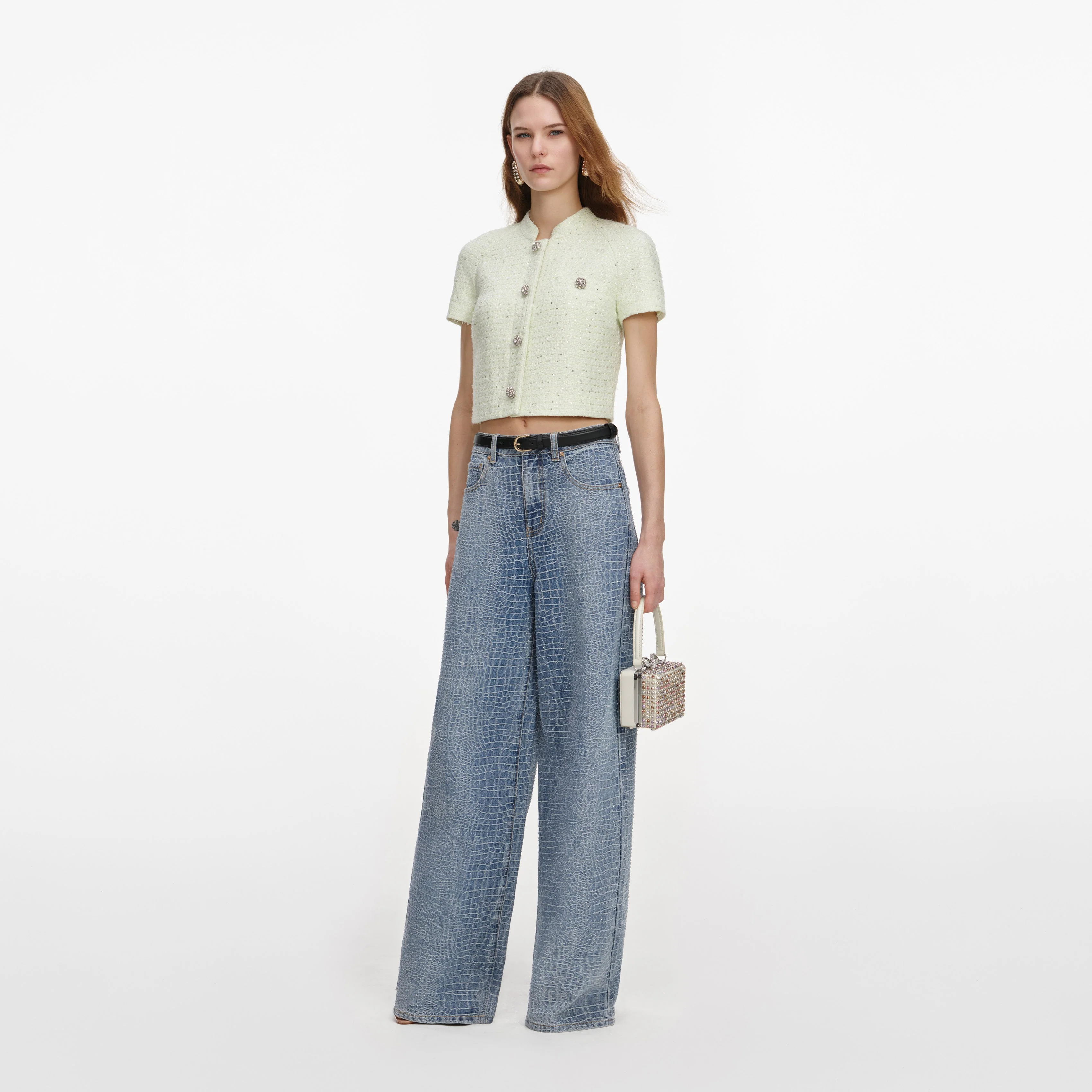 Lime Boucle Top - Image 2