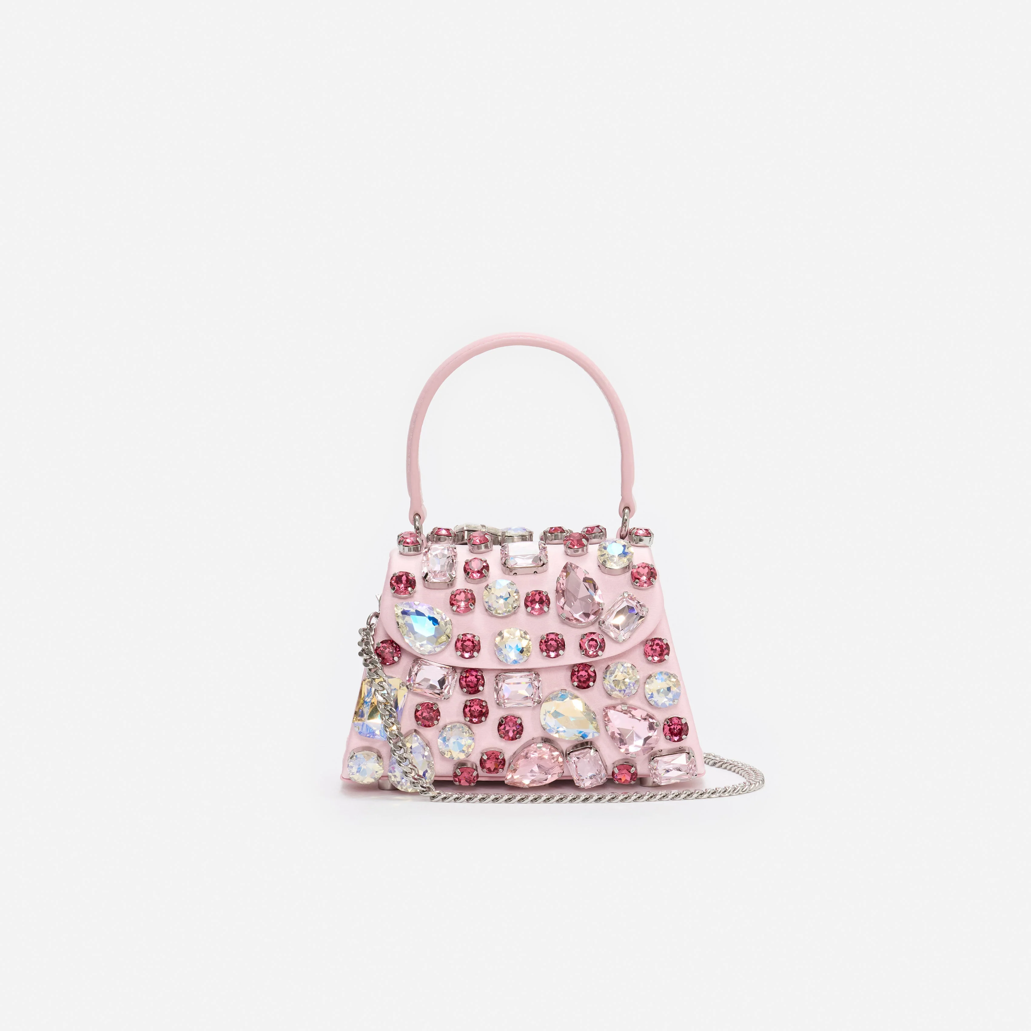 Pink Multi Crystal Mini Bag - Image 4