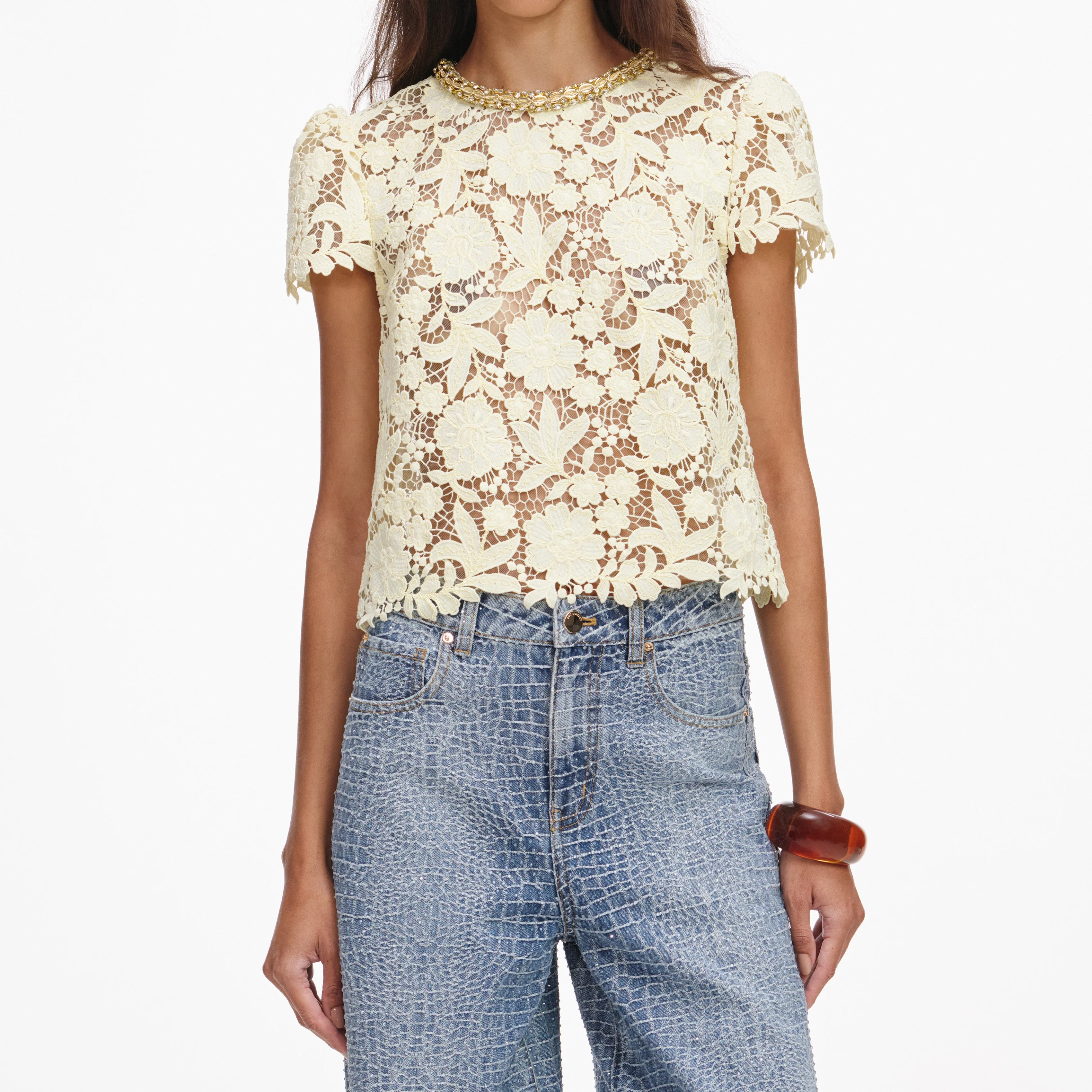 Yellow Lace Top - Image 4